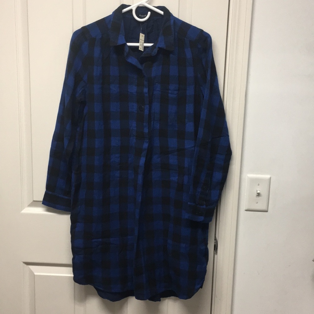 Madewell Plaid Shirt Dress